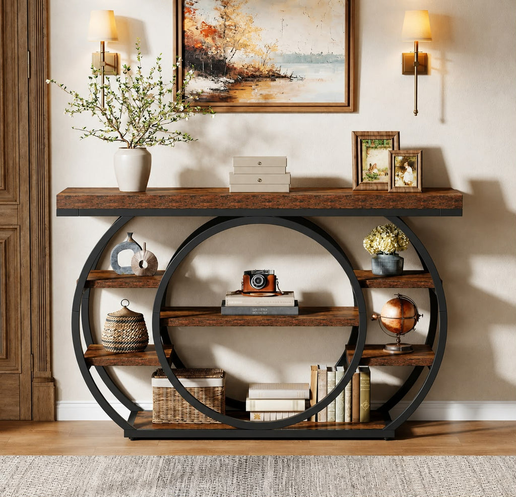 Console Étagère Ronde — Élégance & Caractère